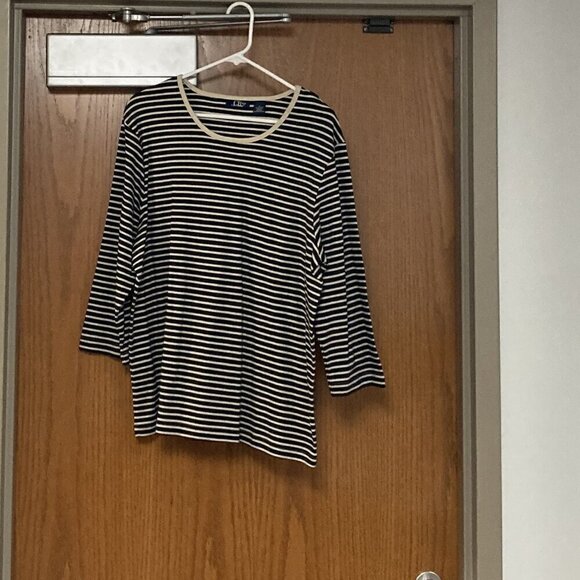 CB Casual stripe top sz 1x - Picture 1 of 2